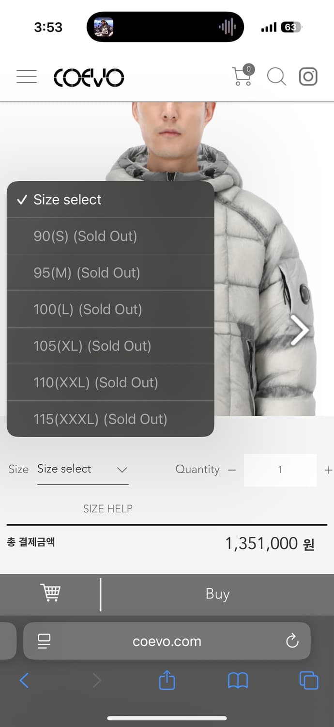 Xxl cP컴퍼니 코리아익스클루시브 디디쉘 상품이미지2