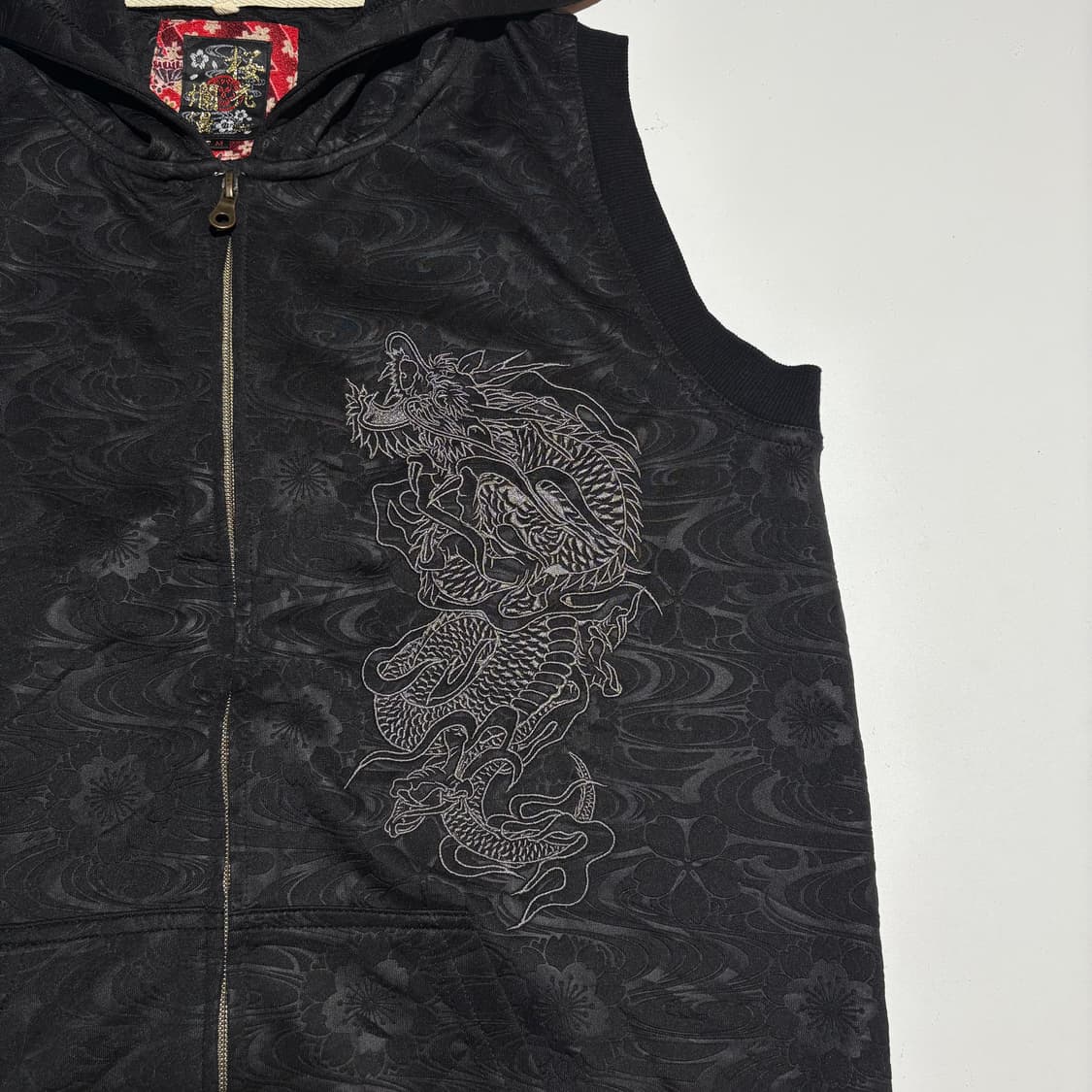 빈티지 펑크 오리엔탈 블랙 베스트  상품이미지2