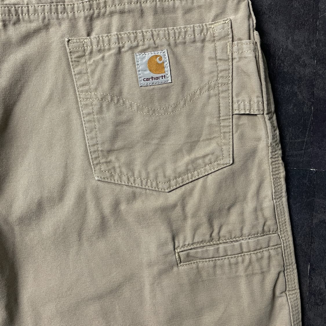 CARHARTT 칼하트 베이지 캔버스 유틸리티 하프팬츠 A01014 상품이미지9
