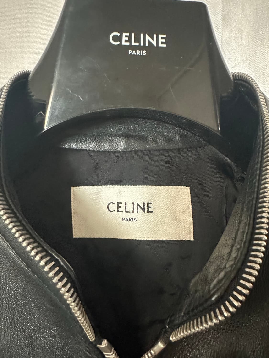 셀린느 FW21 지퍼 레더 자켓 상품이미지5