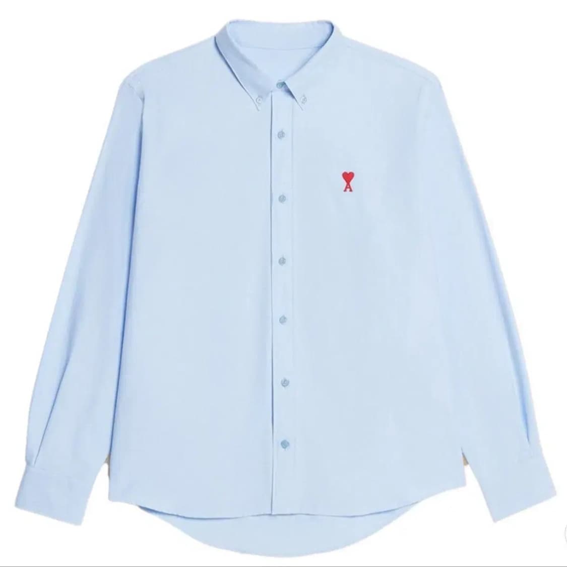 아미 스몰하트 레드로고 셔츠 XS-XL 상품이미지2