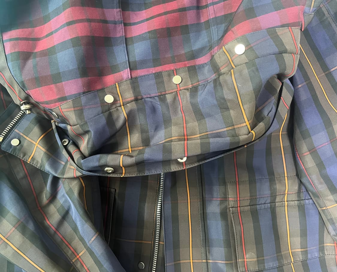 (L)솔리드 옴므 타탄 체크 바람막이 상품이미지5