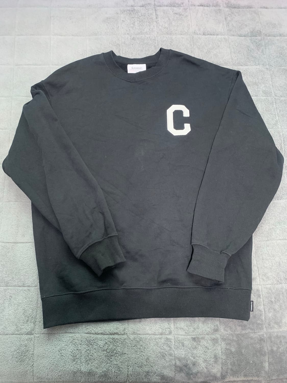 커버낫 맨투맨 블랙 M 상품이미지1