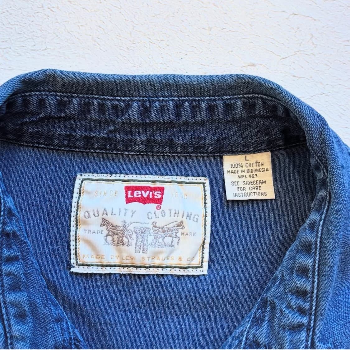 리바이스 레드 탭 데님 오버 셔츠 상품이미지8