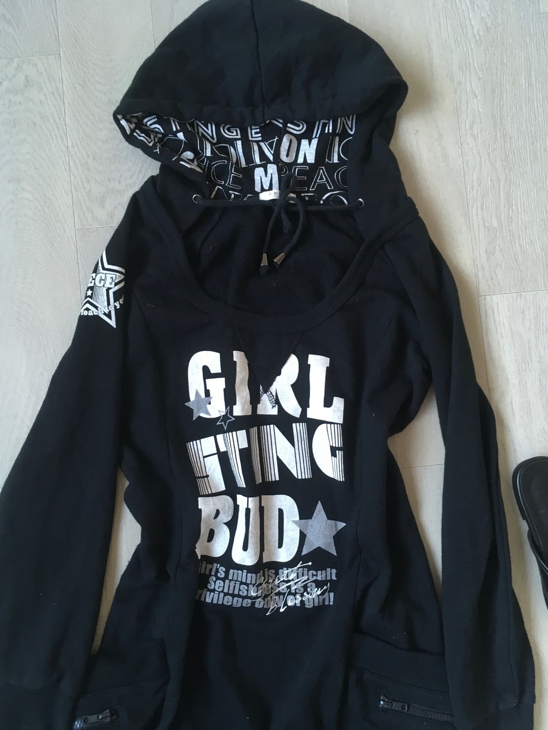 jpn vintage punk printing cargo hood ops 상품이미지6
