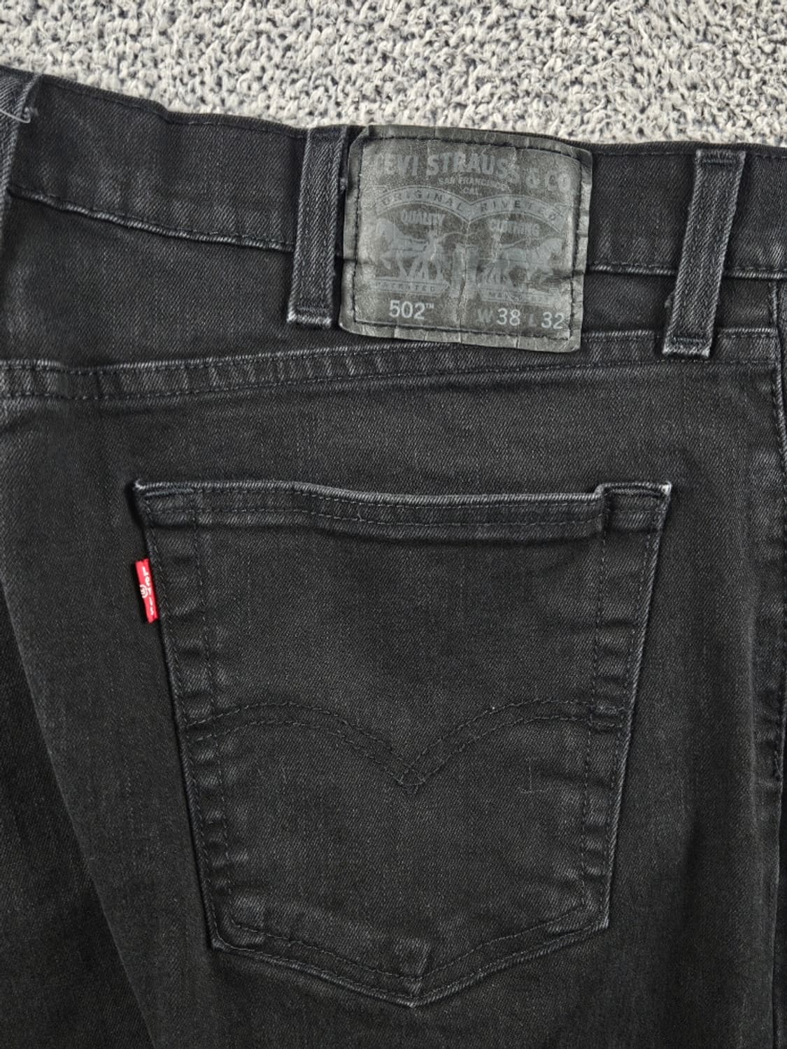 리바이스 502 블랙 데님 진 팬츠 ( 38X32 ) / 10856  상품이미지8