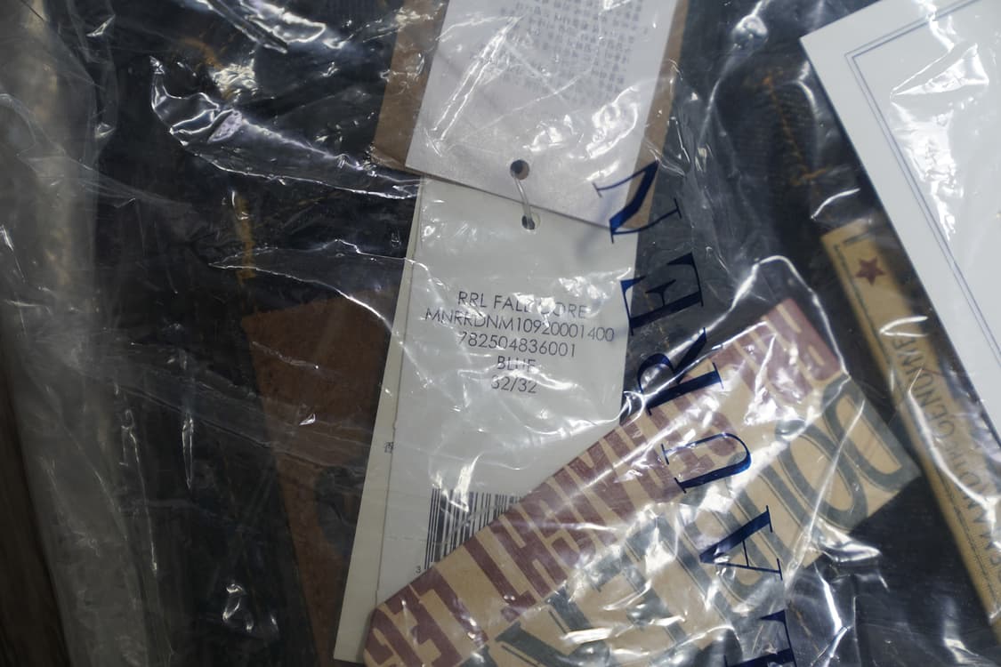 더블알엘 셀비지 스트레이트 원스 워시 진 32/32 상품이미지4