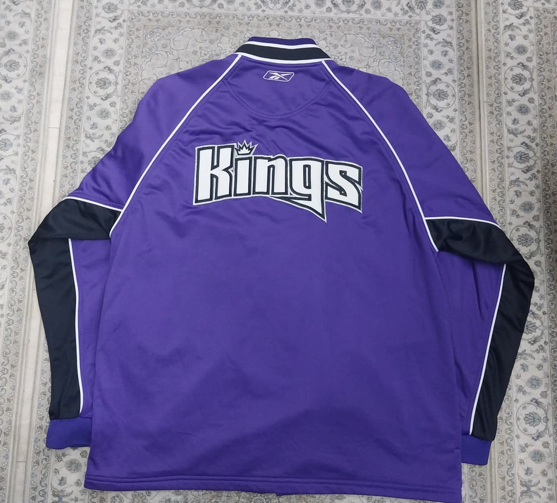 리복 X NBA 새크라멘토 킹스 트랙 자켓 L 상품이미지3