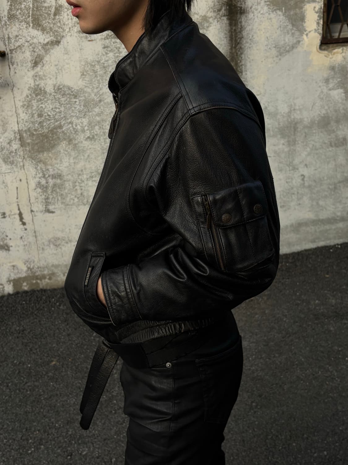 미츠코 런던 레더 바이커 상품이미지2