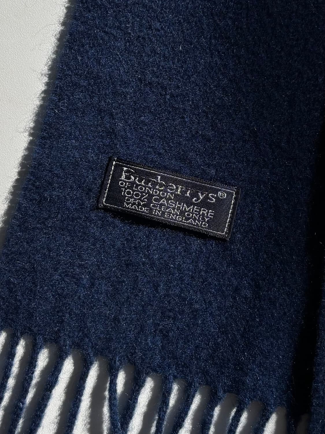 Burberry 버버리 네이비 캐시미어 머플러 상품이미지5