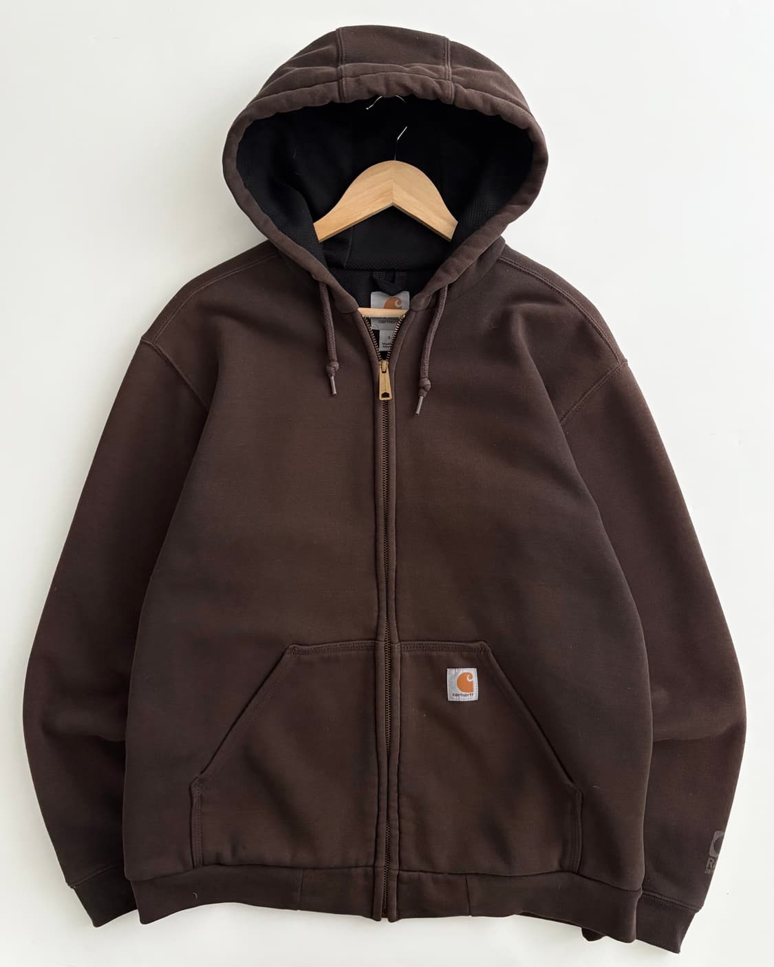 Carhartt 칼하트 초코브라운컬러 써멀 후드집업 상품이미지3