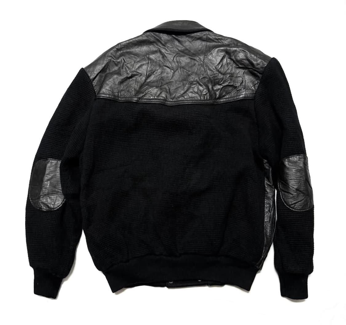 Morion - 레더 믹스드 자켓 상품이미지3