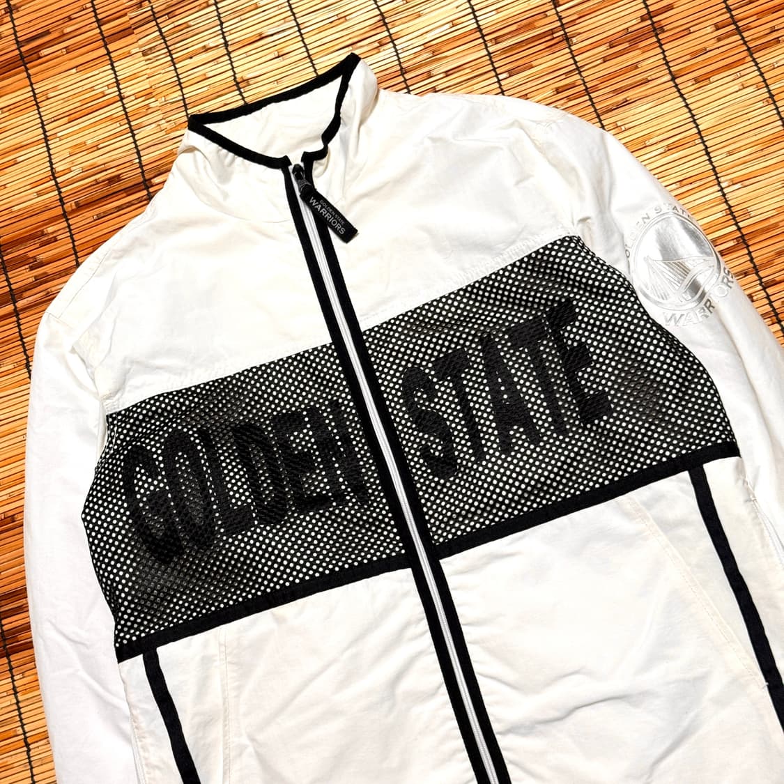 NBA 화이트 골든스테이트 스펠아웃 바람막이 m 상품이미지3