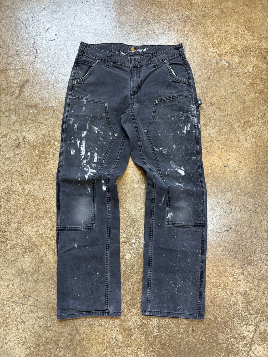 칼하트 페인팅 코튼 더블니 상품이미지1