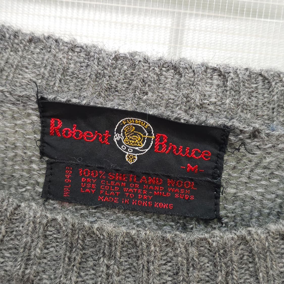 80s ROBERT BRUCE 스트라이프 니트 스웨터- M 상품이미지7