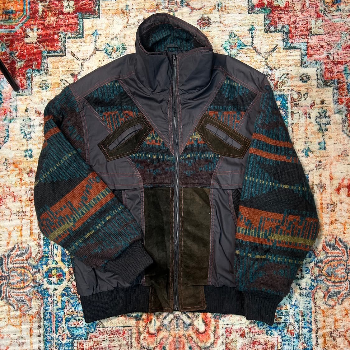 [XL] 빈티지 니트 워크자켓 상품이미지1