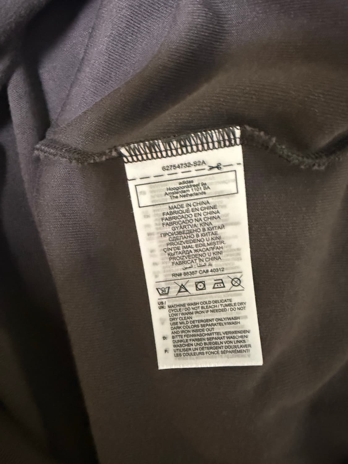 아디다스 x 웨일스보너 타월 롱 슬리브 다크 브라운 상품이미지7