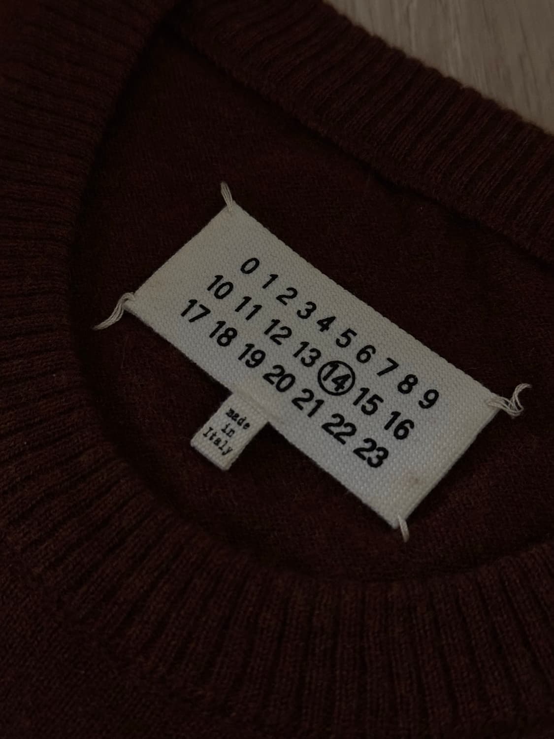 메종 마르지엘라 엘보 패치 크루넥 스웨터 (S) 상품이미지4