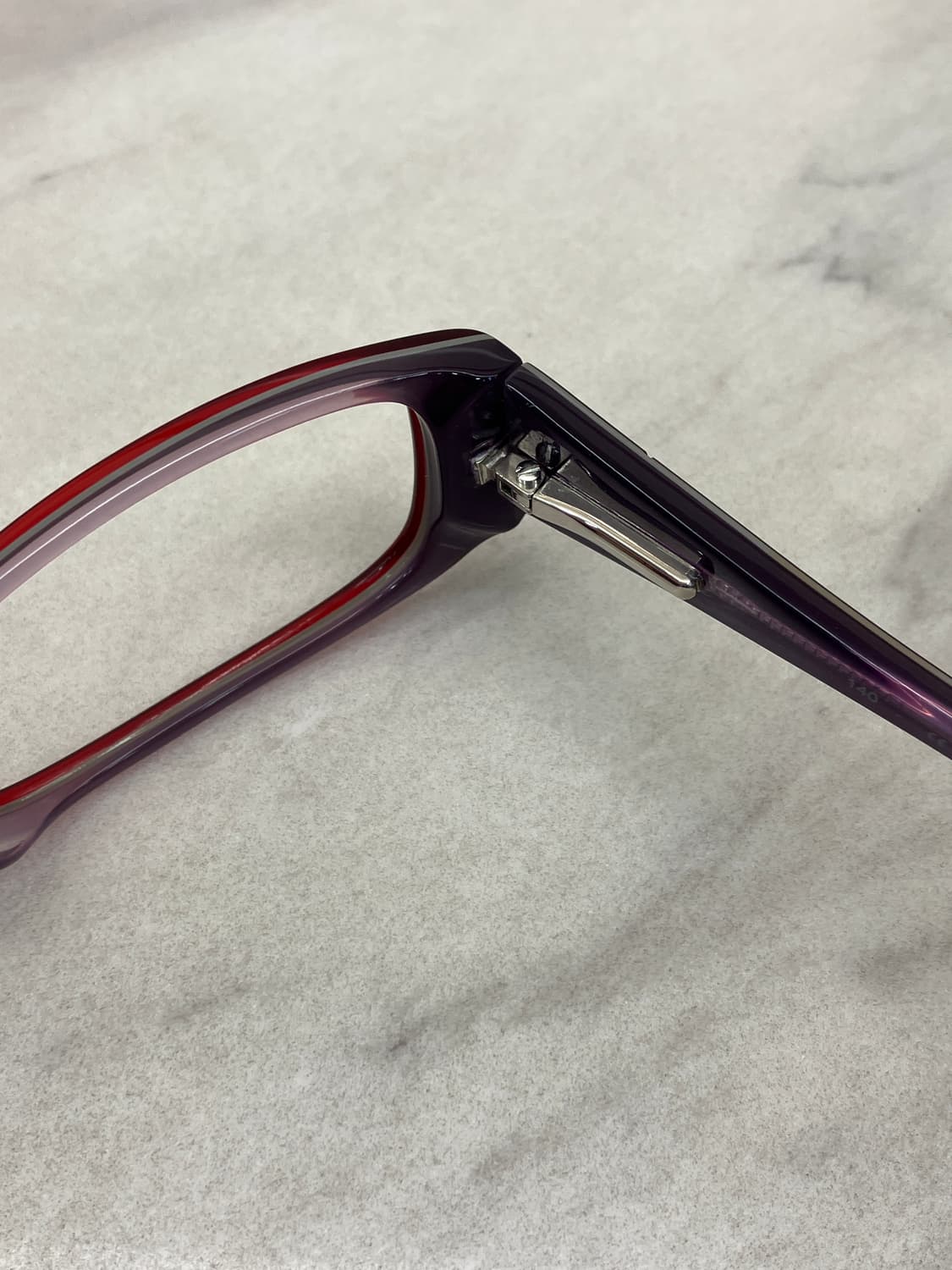 캘빈클라인 CK 레드 퍼플 소프트 스퀘어 뿔테 안경 상품이미지3