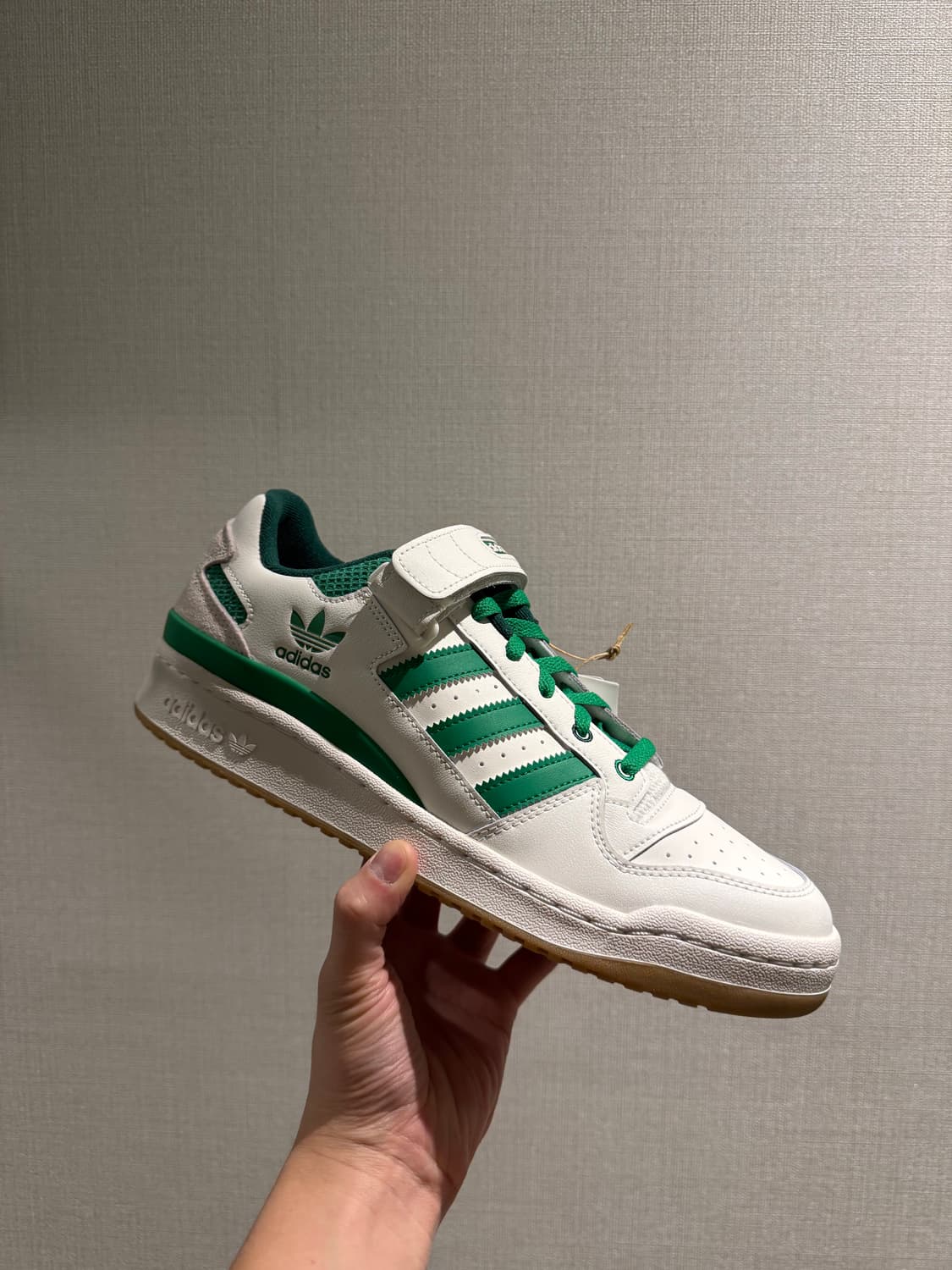 [295] 새상품 아디다스 포럼 화이트그린 상품이미지1