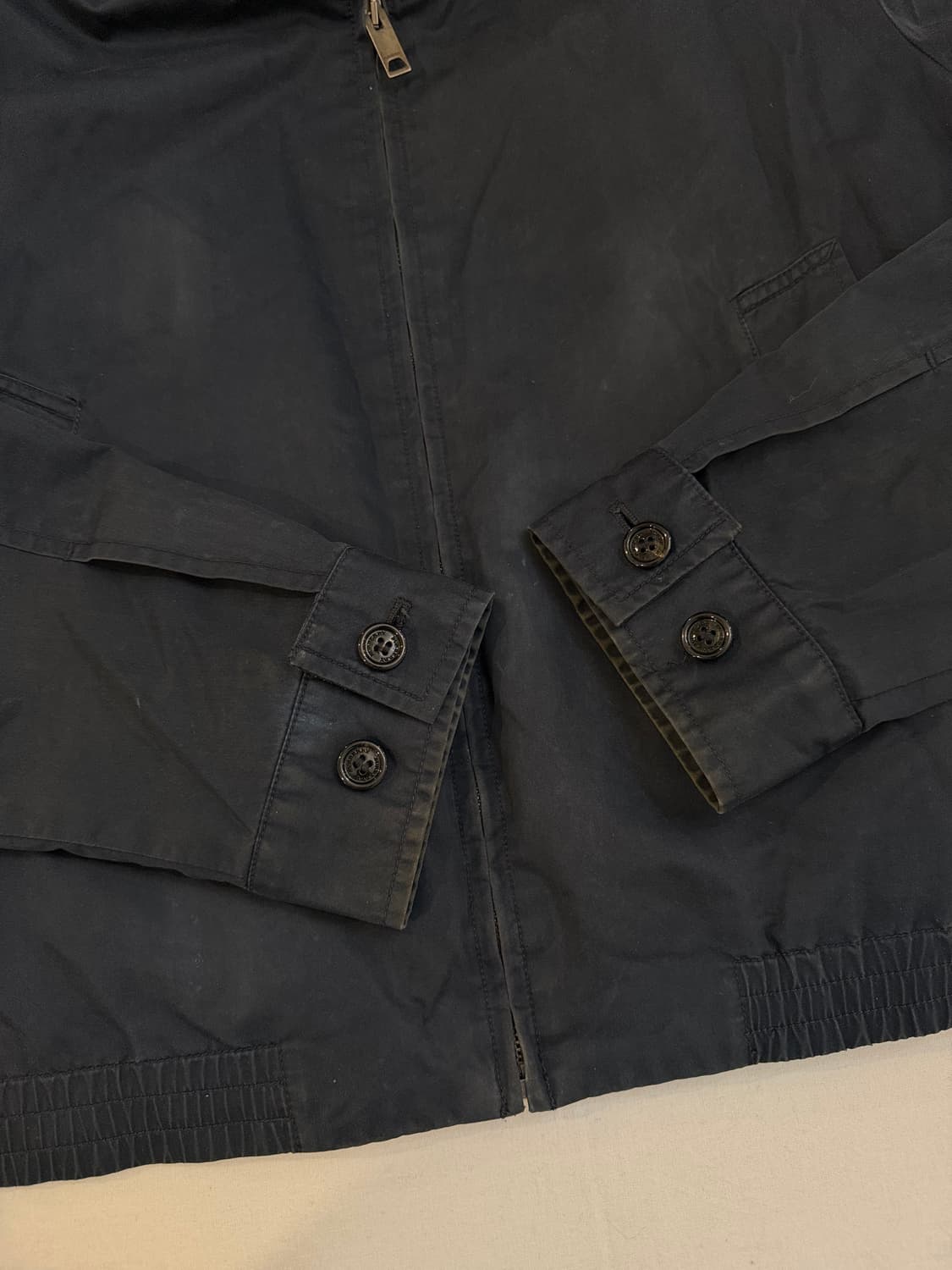 버버리 체크안감 블루종 스윙탑 자켓 네이비 상품이미지5