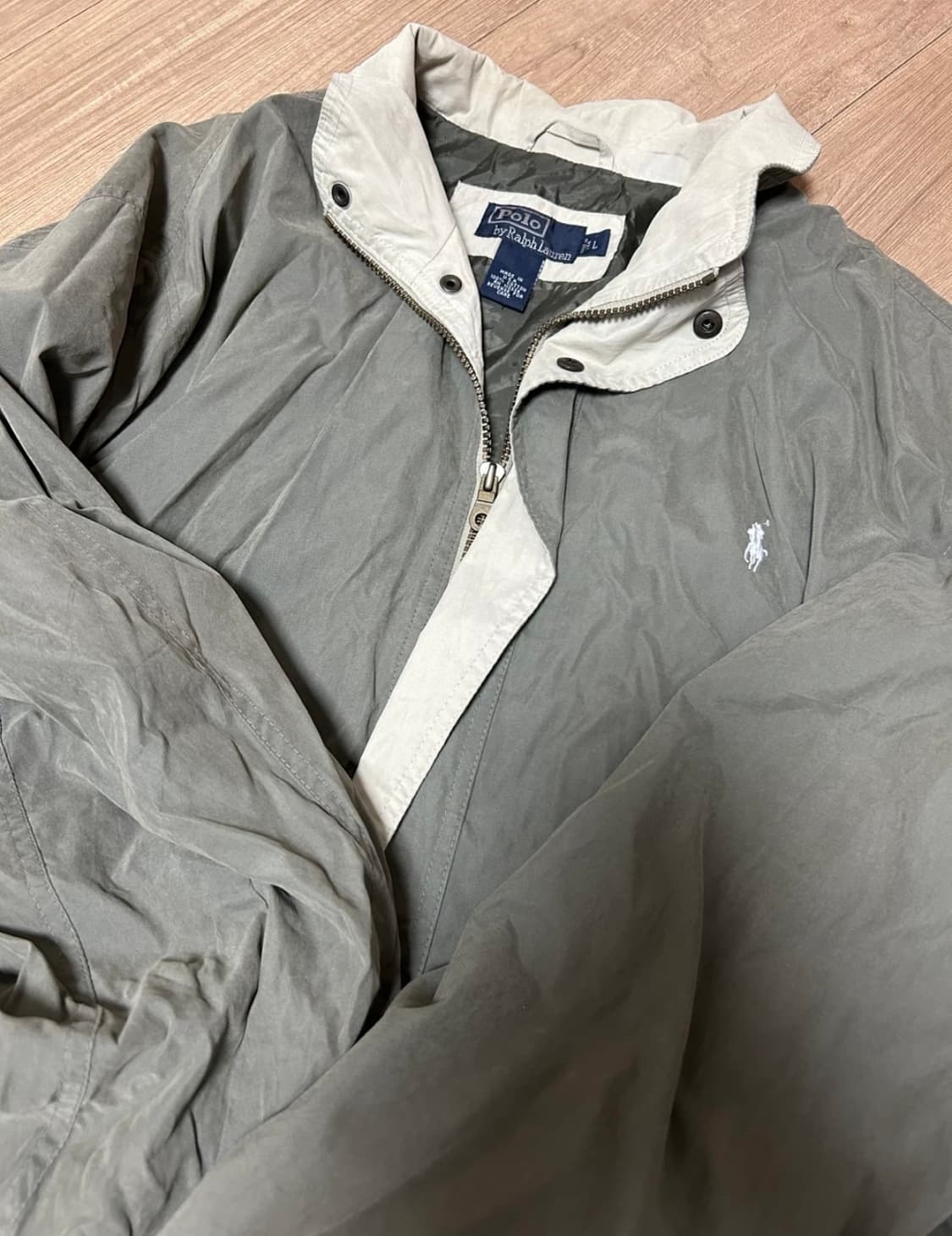 정품 폴로랄프로렌 카키 점퍼 L-XL 상품이미지1