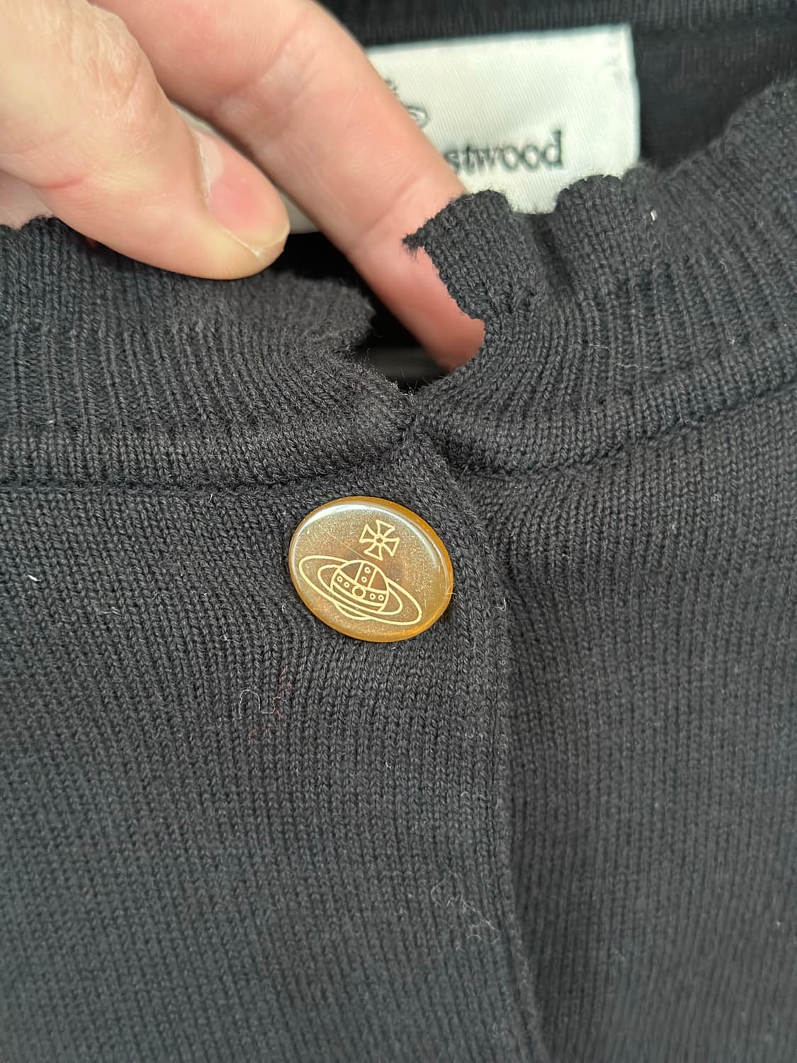 비비안 웨스트우드 하트 가디건 S 22FW 상품이미지5