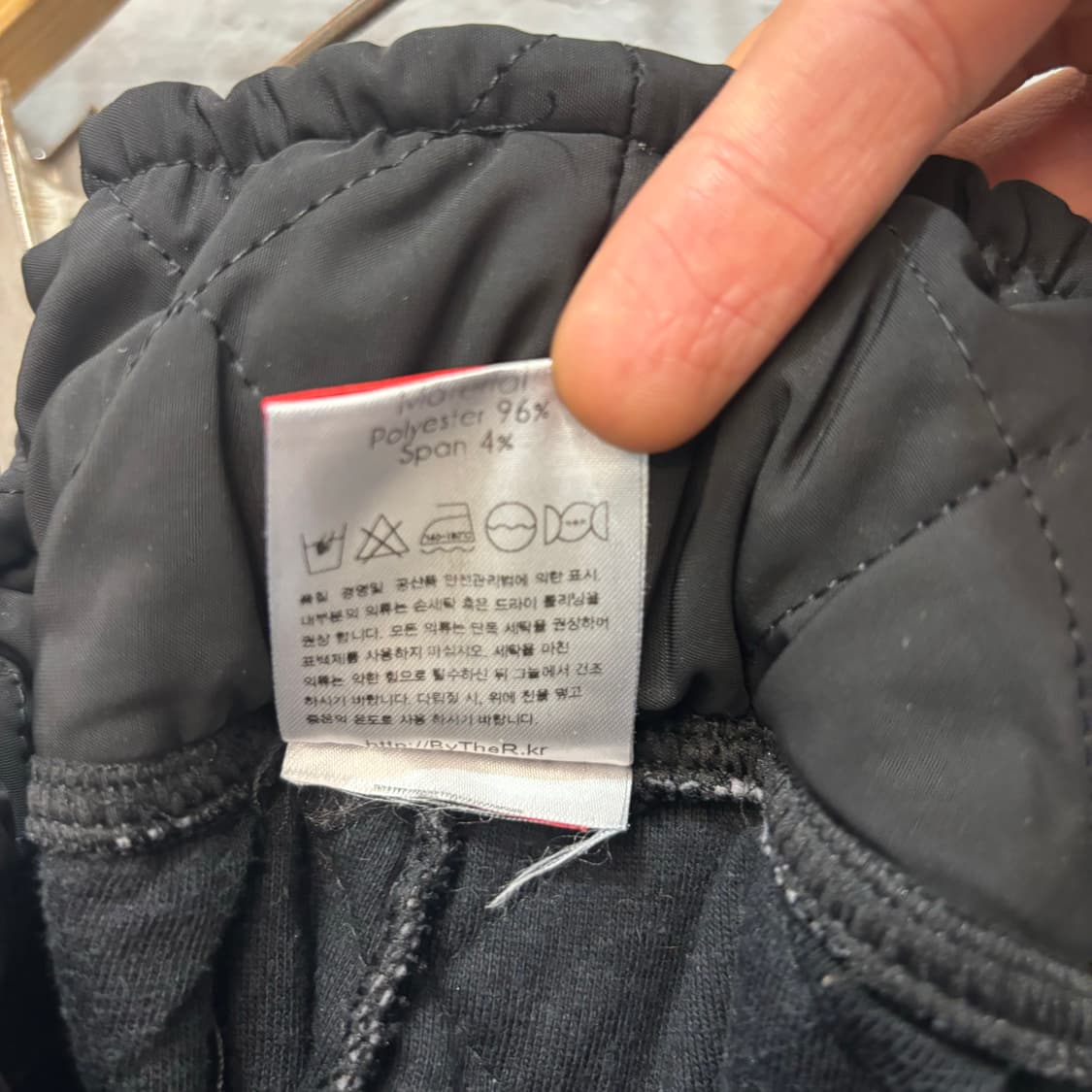 바이더알 블랙 누빔 퀄팅 쇼츠 30~34inch 상품이미지9