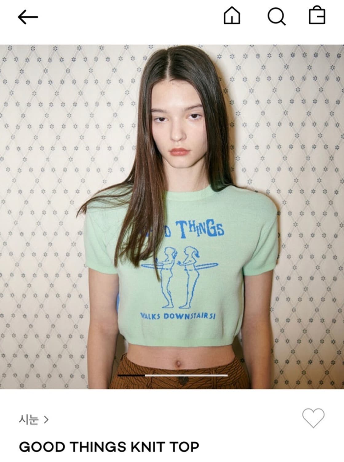 시눈 22ss good things knit tiop 니트반팔 상품이미지2