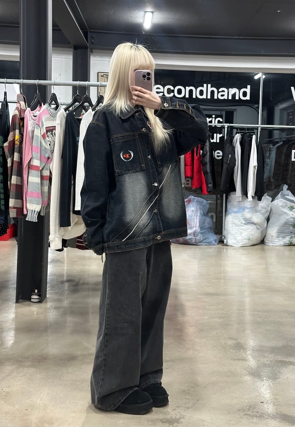 팻팜 레이싱 데님 자켓 상품이미지3