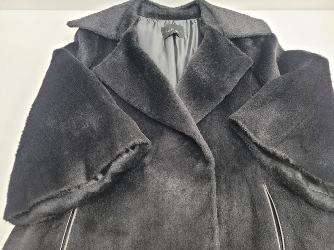 발렌시아 칠부소매 수리 알파카 코트 / 여 55 블랙
 상품이미지6