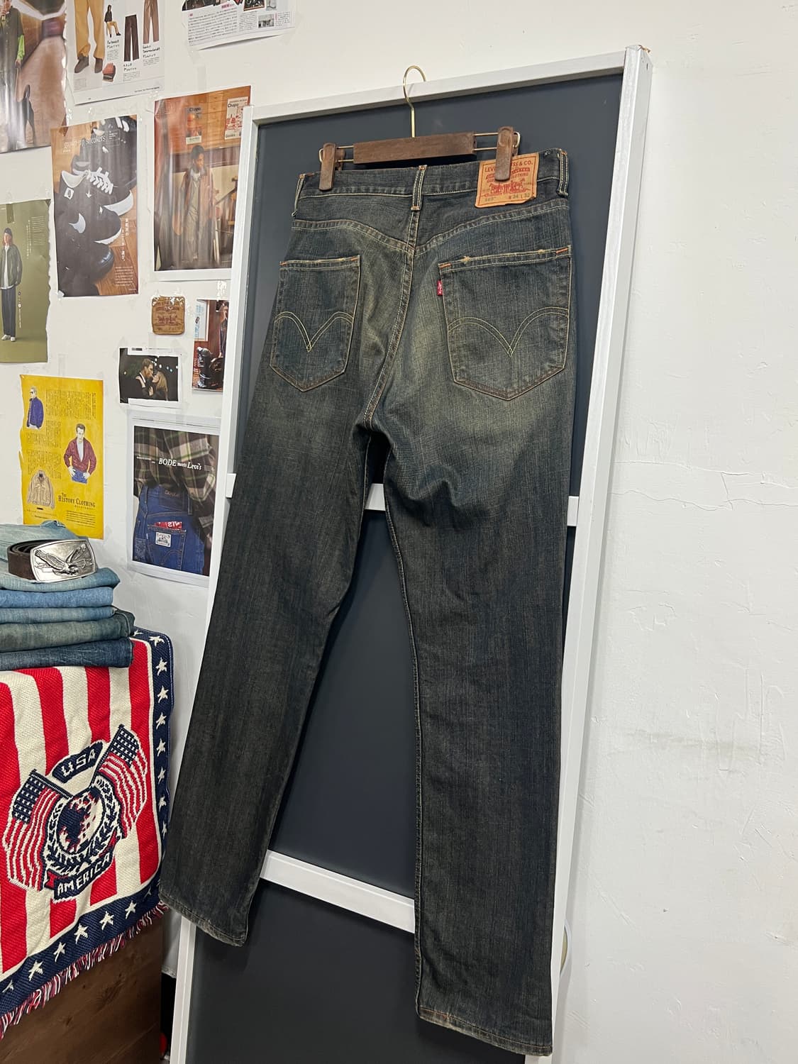 00s Levis 리바이스 569 루즈 스트레이트 데님 팬츠 상품이미지1