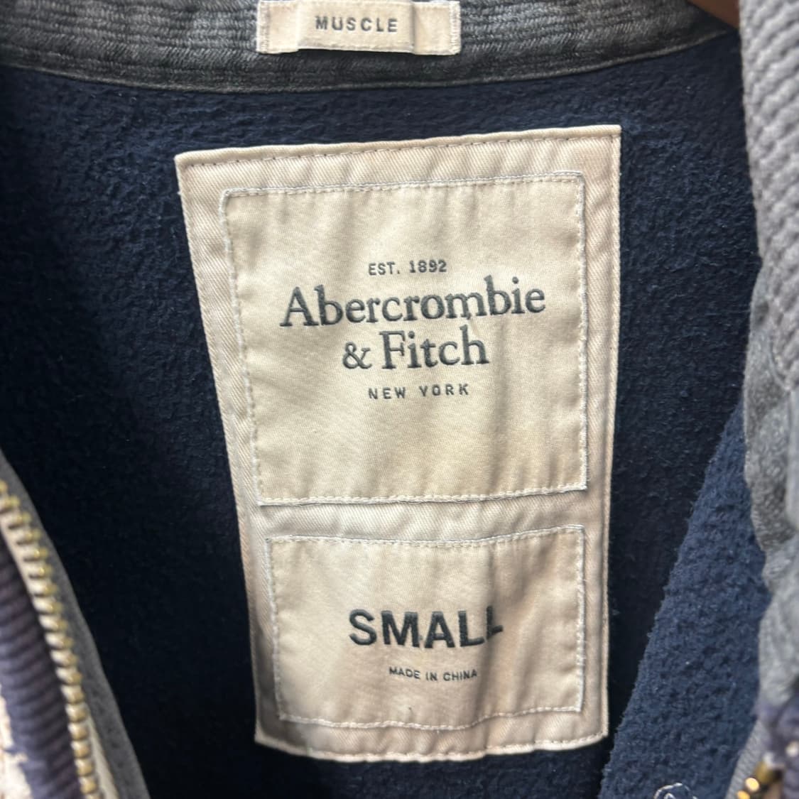 아베크롬비 y2k 빈티지 네이비 후드집업 S 상품이미지7