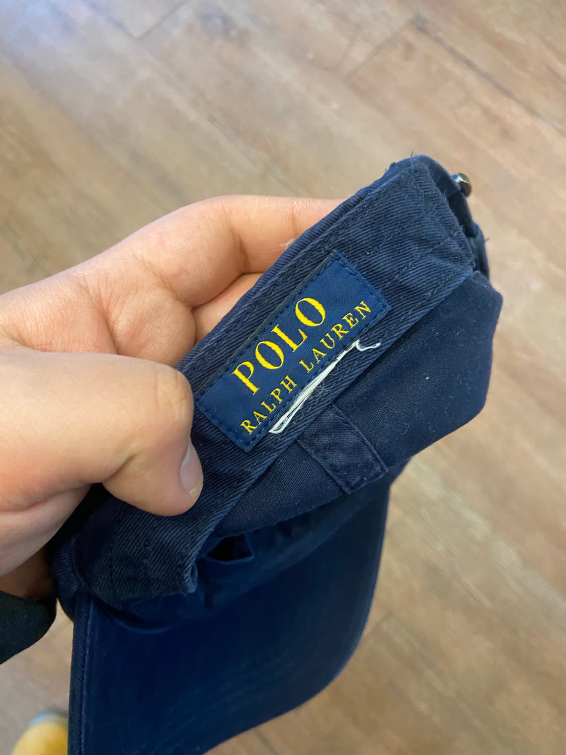 Polo Ralph Lauren Navy and Yellow Cap 상품이미지3