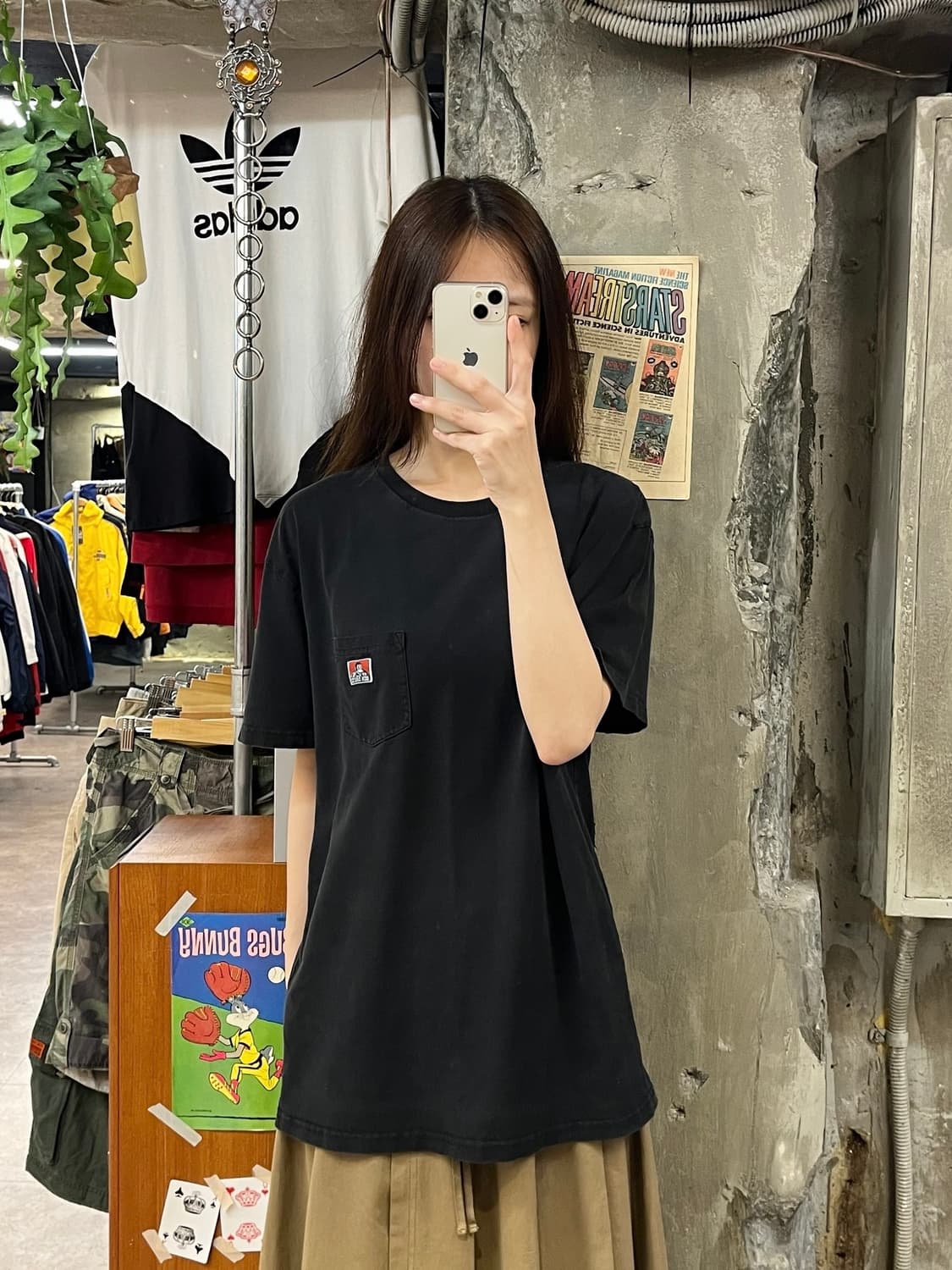 벤데이비스 포켓 반팔티 블랙  #csz645 상품이미지2