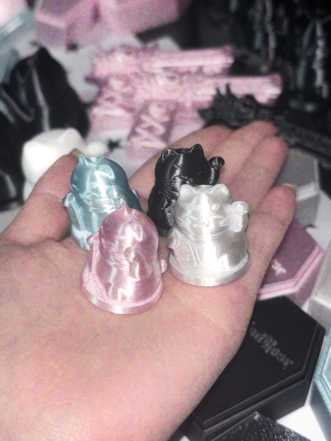 (색상랜덤) 복냥이 미니버전 가챠 상품이미지1