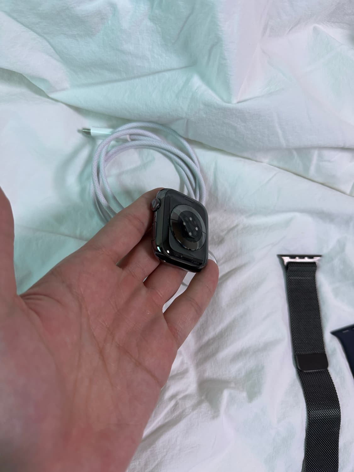 애플워치9 45mm 그래파이트 셀룰러 상품이미지3