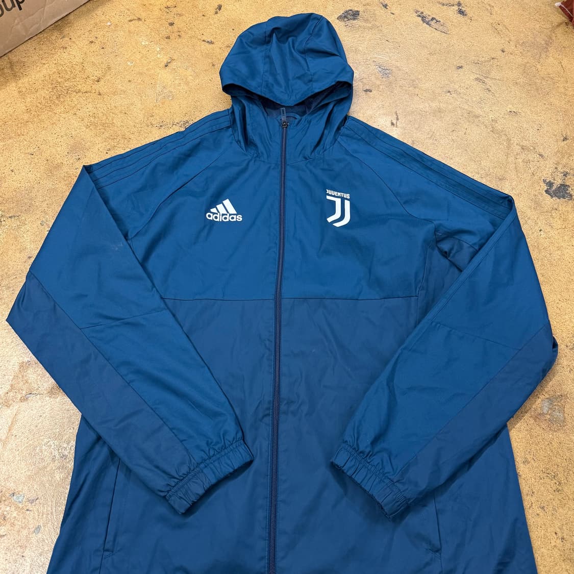 [정품/115] 아디다스 유벤투스 후드 바람막이 블루 b16 상품이미지2