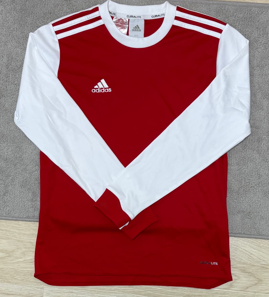 [S급] 블록코어 강추❗️ 아디다스 레드 롱슬리브 티셔츠 M 상품이미지1
