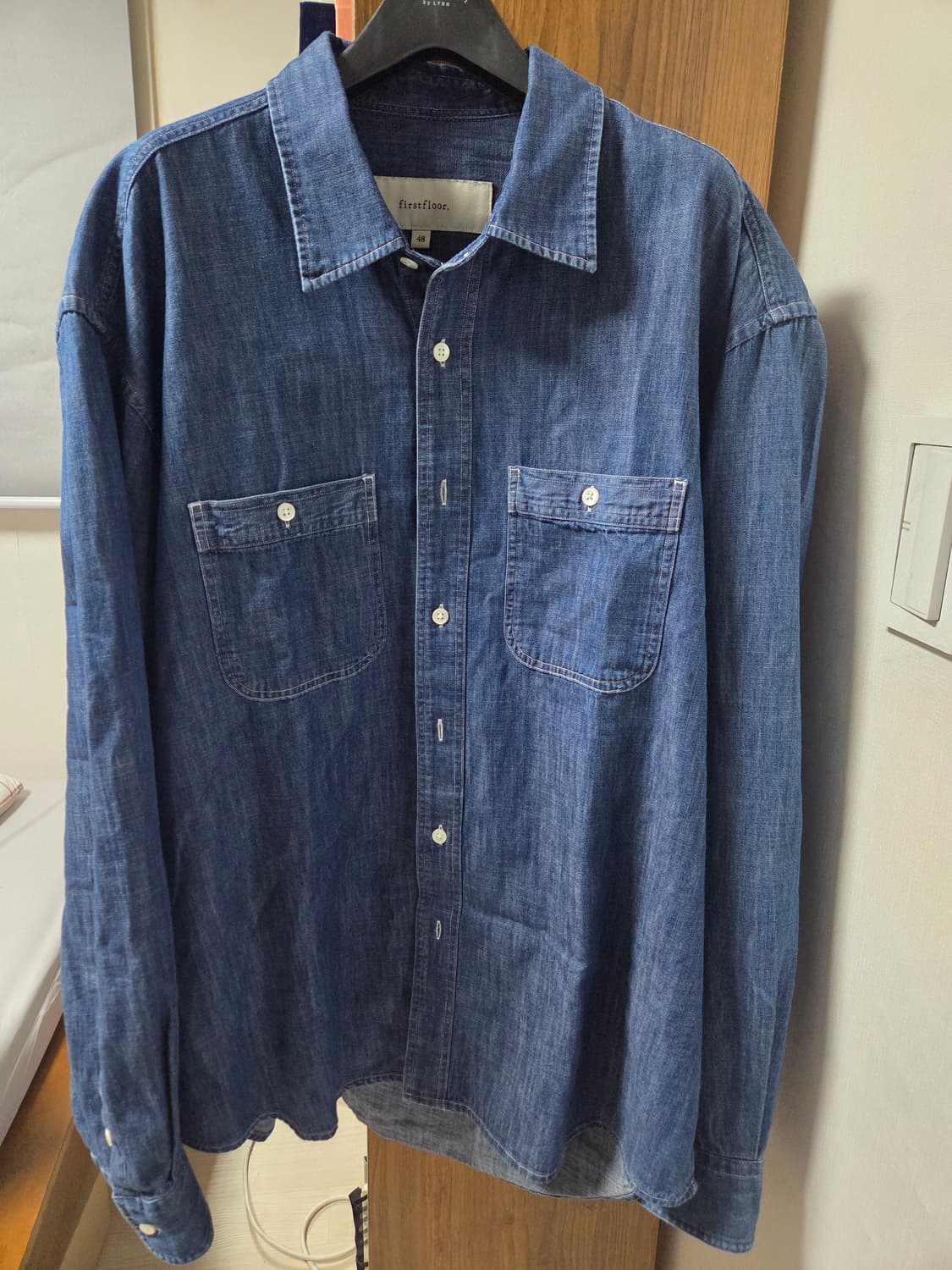 퍼스트플로어 워시드 워크 데님 셔츠 48 상품이미지2