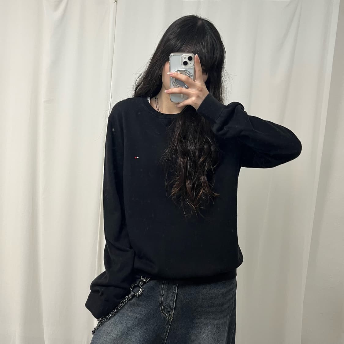 Tommy Hilfiger black knit 상품이미지1