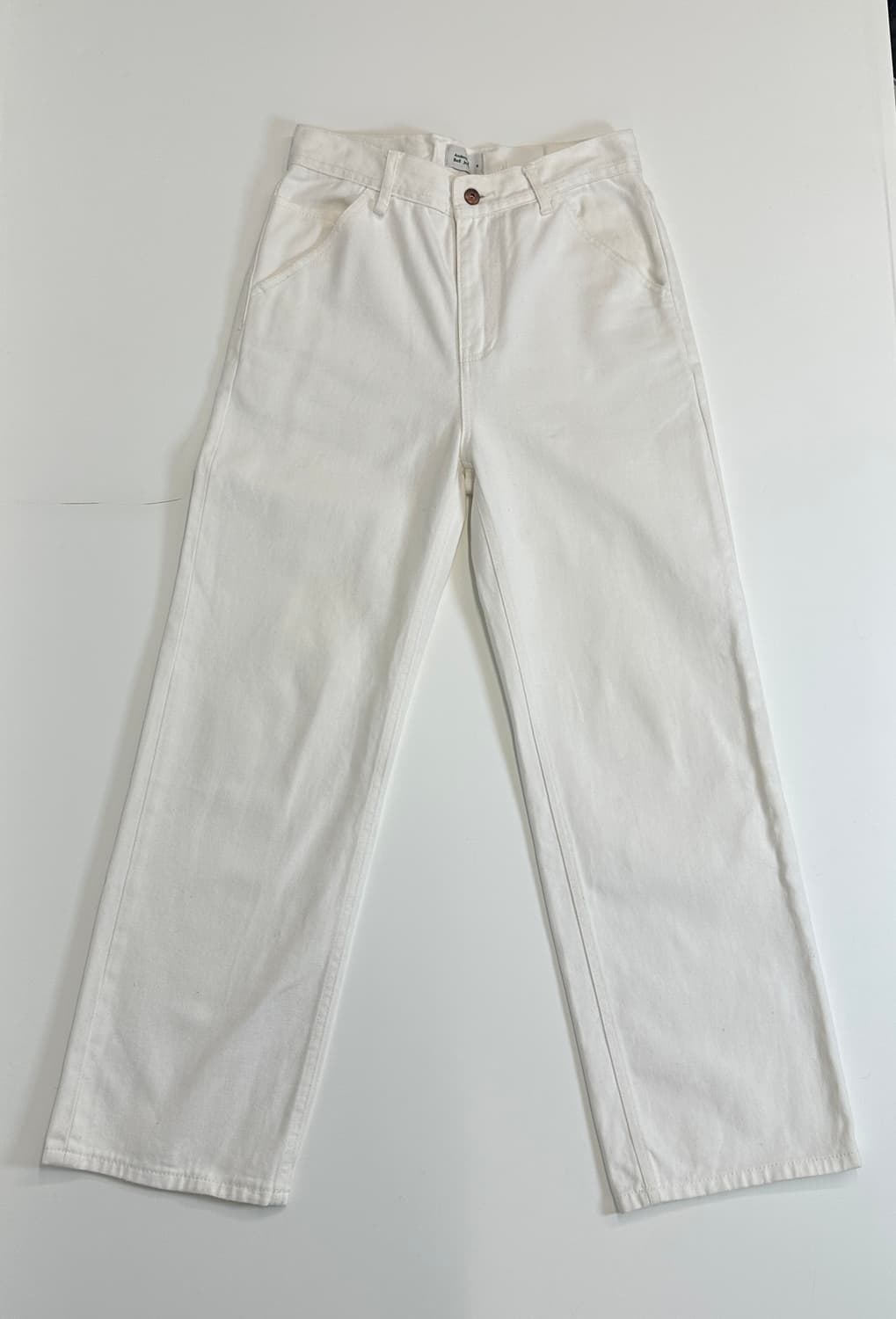 앤더슨벨 화이트 데님 와이드 s 상품이미지3