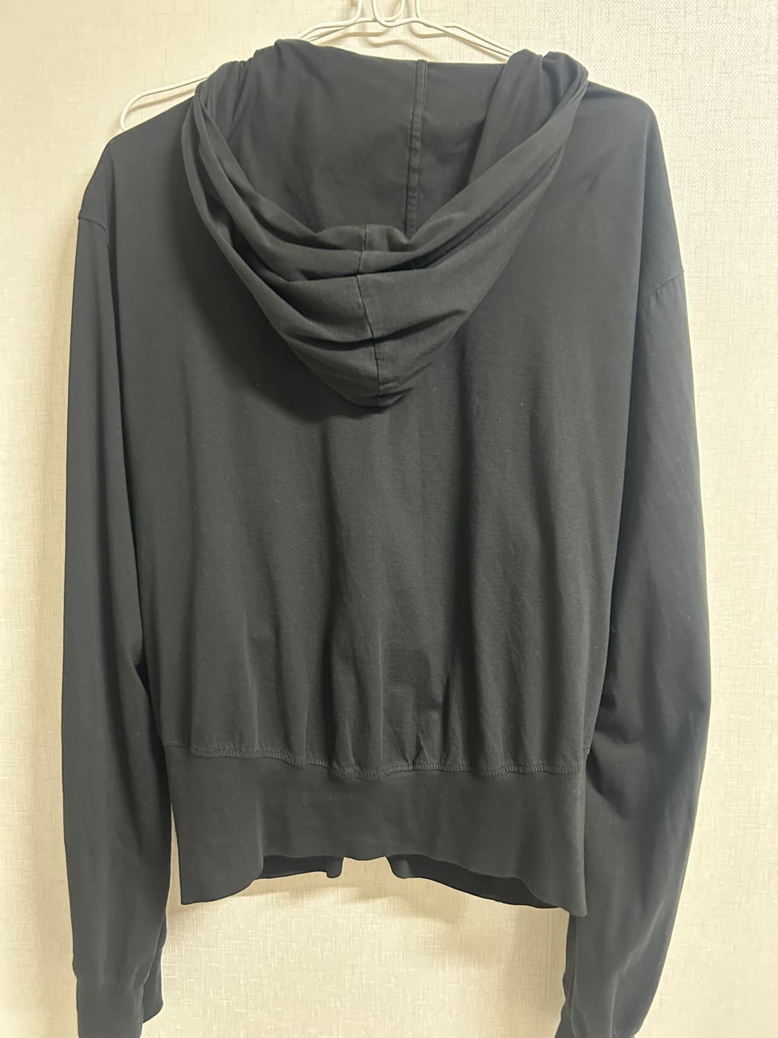 누마레 ee 커브드 후드집업 블랙L 상품이미지2