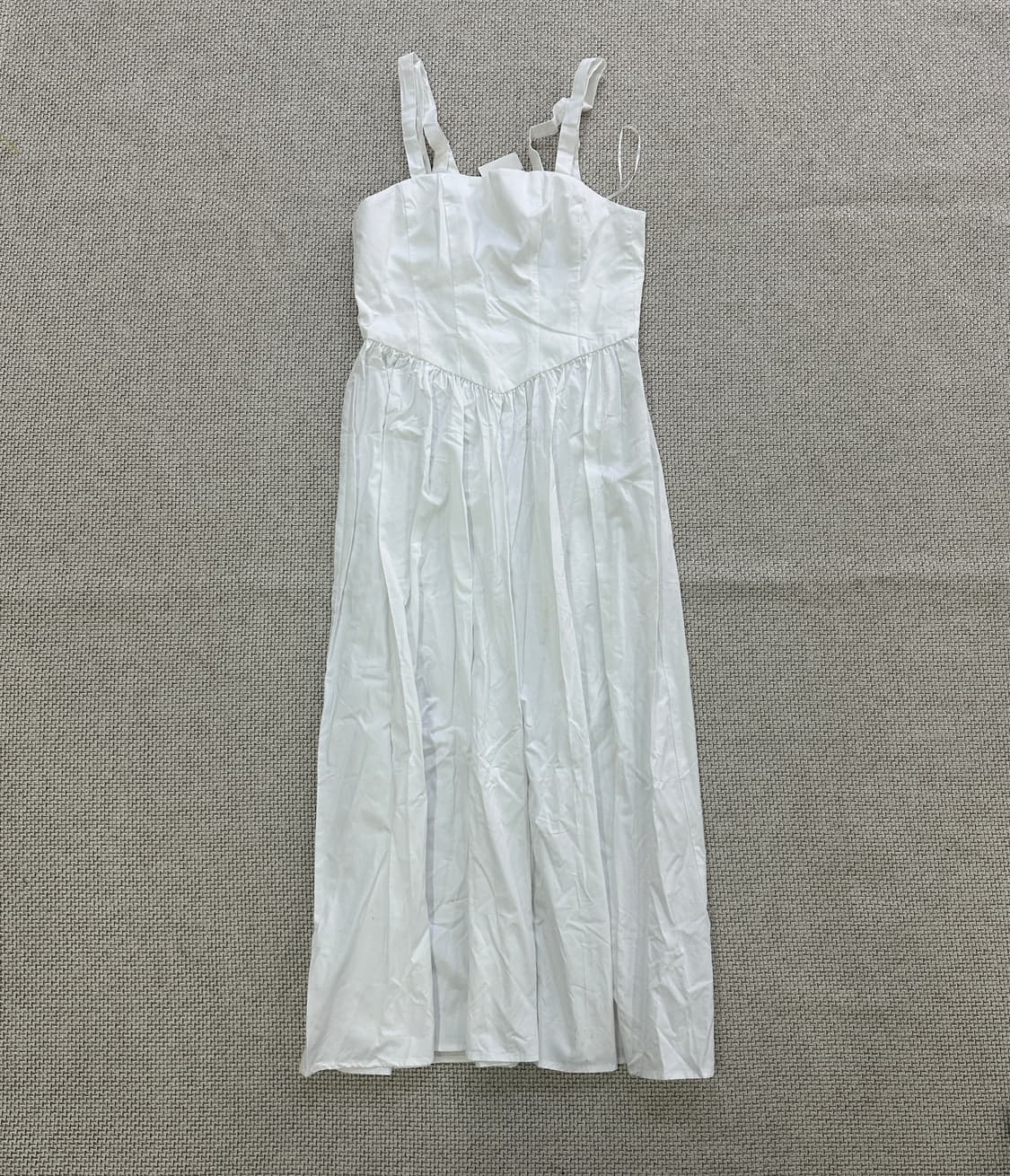 M 자라 화이트 맥시 원피스 새상품 0407D 상품이미지1