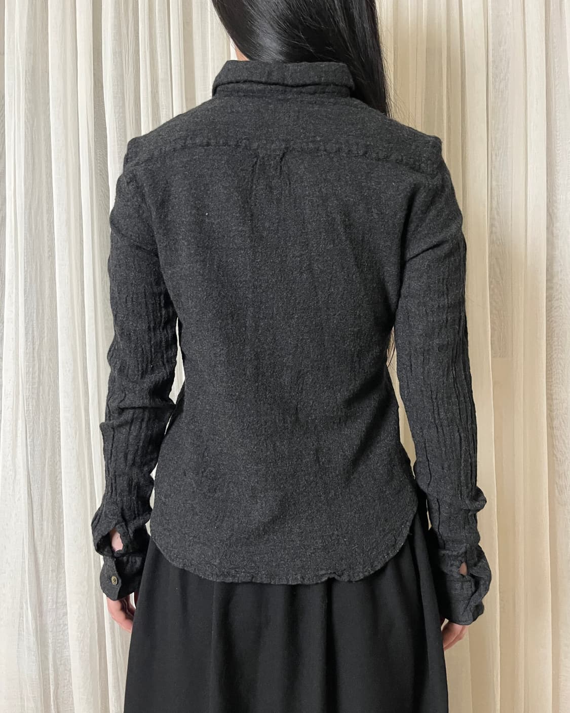 90s 꼼데가르송 축융 울 셔츠 Comme des garcons 상품이미지9