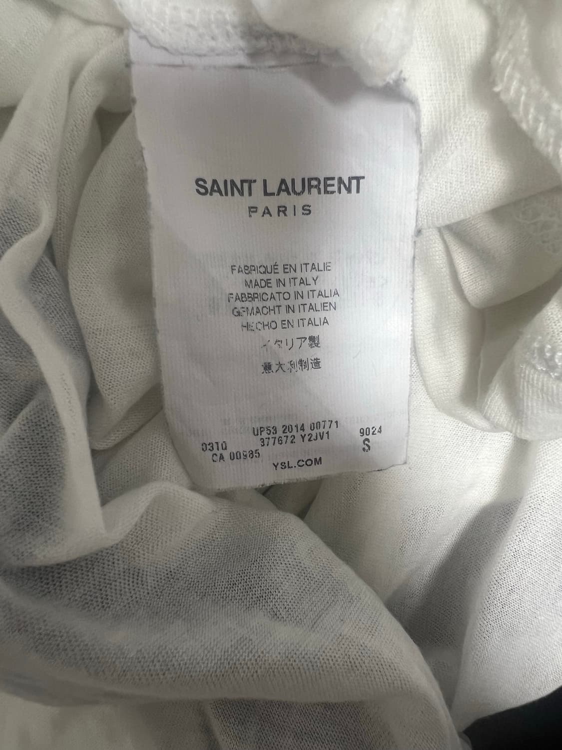 생로랑 포토 프린팅 티셔츠 상품이미지5