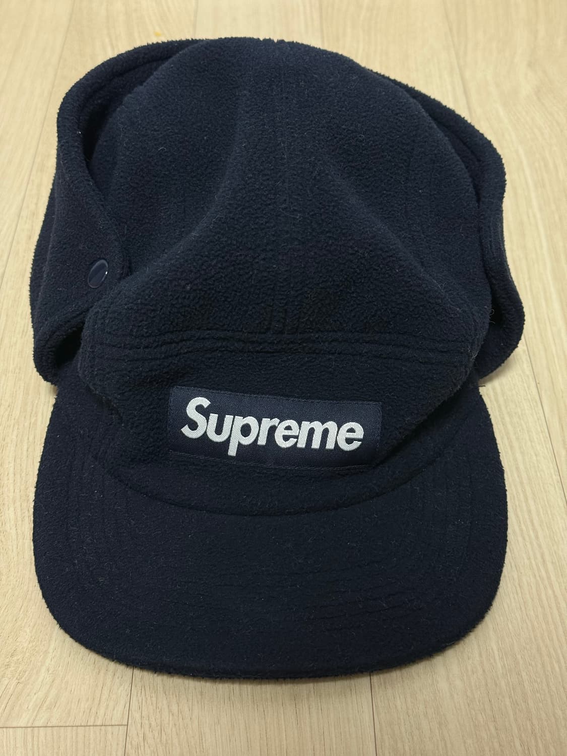 슈프림 폴라텍 이어플랩 캠프캡 네이비 상품이미지1