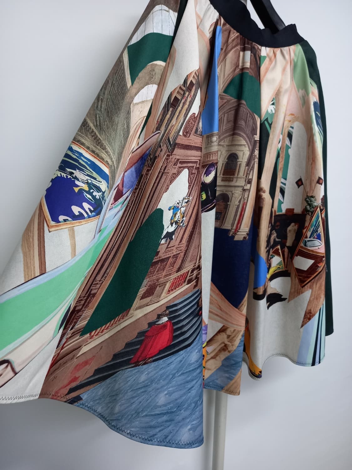 타임 춘추동 얇은네오프렌 A라인플레어 롱 스커트 44 상품이미지3