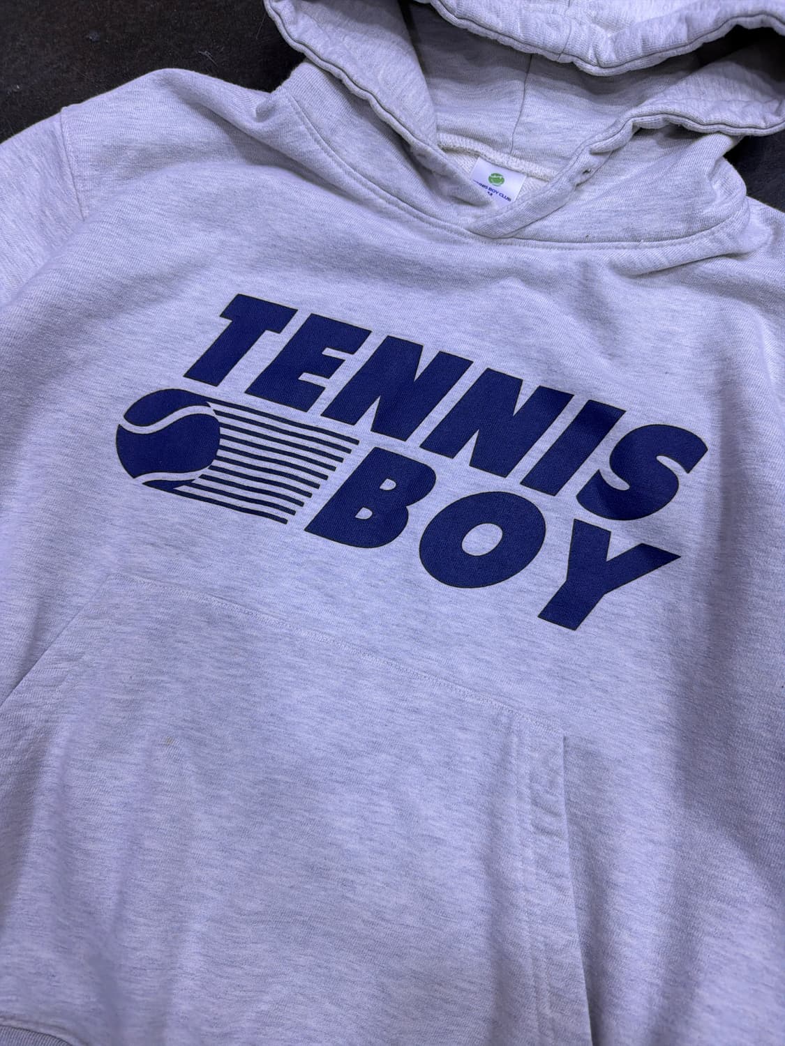 테니스 보이 클럽 후드티 후디 멜란지 그레이 M 상품이미지4