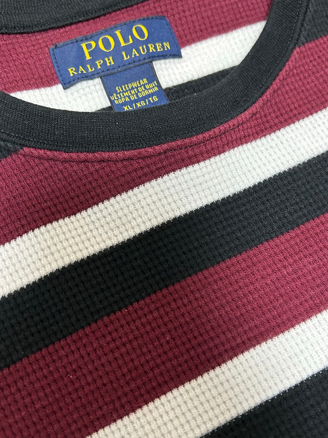 폴로 랄프로렌 신형 와플 스트라이프 롱슬리브 상품이미지5